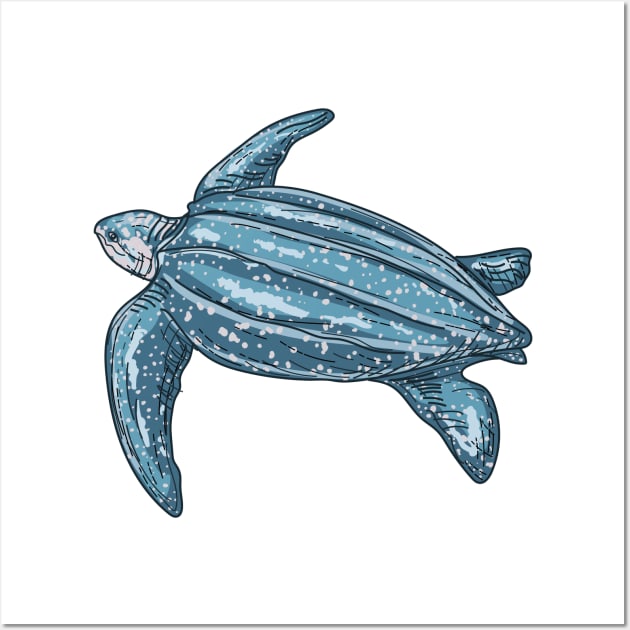 Leatherback Turtle Wall Art by SWON Design